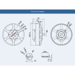 T-MOTOR Antigravity MN5006 Bürstenloser und Wasserfester DC-Elektro-Außenläufermotor für Schwerlast-Paramotoren und Große Passagierdrohnen